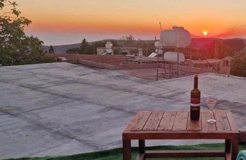 Pano Arodhes Maison | Cottage in Historic Village & Rooftop Sunset views