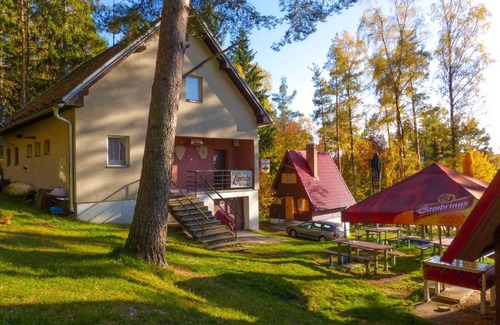 Karlovy Dvory Cottage | Cottage with a view of Lipno lake