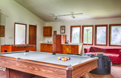 Denver Maison | 5 chambres / 5 salles de bain avec étang de 2 acres, plage Pvt, tables de billard / babyfoot, foyer extérieur, sauna