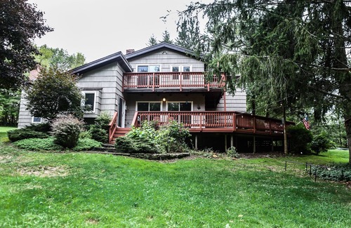 Denver Maison | 5 chambres / 5 salles de bain avec étang de 2 acres, plage Pvt, tables de billard / babyfoot, foyer extérieur, sauna