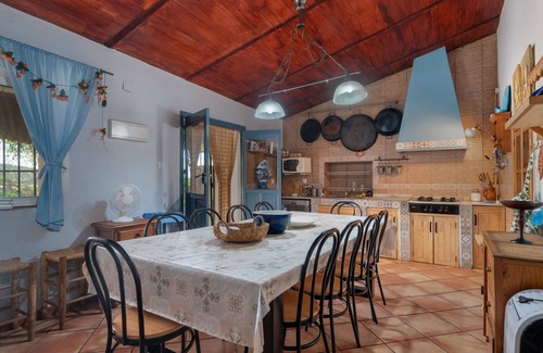 Arroyomolinos de Leon Maison | Maison de campagne "El Rincón" avec vue sur les montagnes, piscine privée et 2 terrasses.
