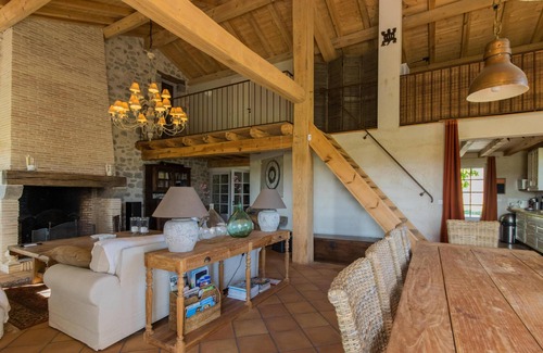 Fargues-sur-Ourbise Maison | Maison avec piscine au milieu des tournesols