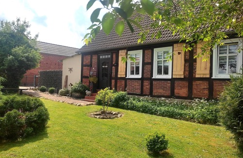 Pritzwalk Maison | Maison de campagne 'Ferienwohnung Steffenshagen' avec jardin partagé et Wi-Fi