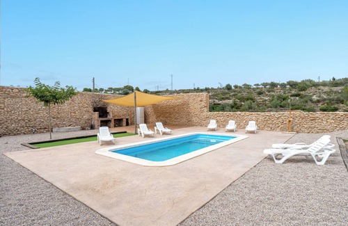 Rossell Maison | Maison de campagne "Moli Categoria Superior" avec piscine privée, terrasse privée et Wi-Fi