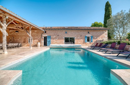 Faudoas Villa | Maison de campagne 'Villa Virginie Gite 1' avec piscine privée, Wi-Fi et climatisation
