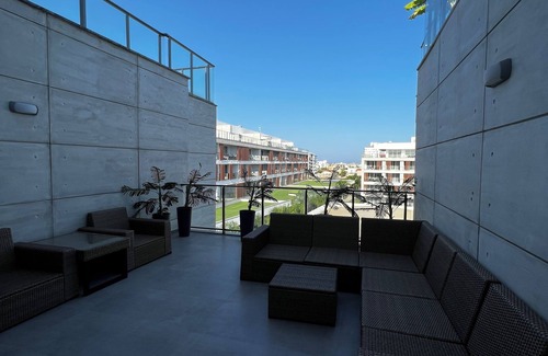 Trikomo Appartement | Courtyard Long Beach 2+1 rooms 300m from beach