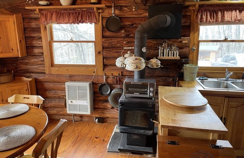 Ridgeway Cabine | Cozy 2-bedroom log cabin in the mountains near Berkeley Springs with AC, WiFi
