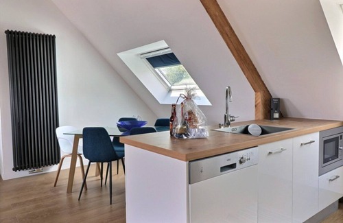 Concarneau Appartement | Appartement cosy centre ville à 2 pas des plages - Poêle - Garage