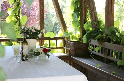 Sommerach Appartement | Appartement confortable avec un petit balcon romantique avec vue sur la tonnelle à vin