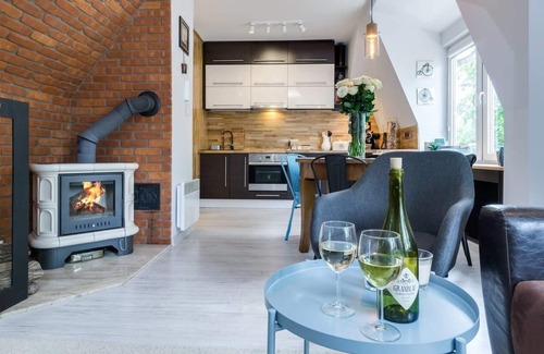 Siedlce Appartement | Cozy apartment with a fireplace