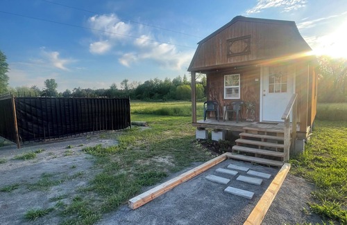 Jerusalem Cabine | Cozy cabin features features queen pullout and twin in loft. Pet friendly