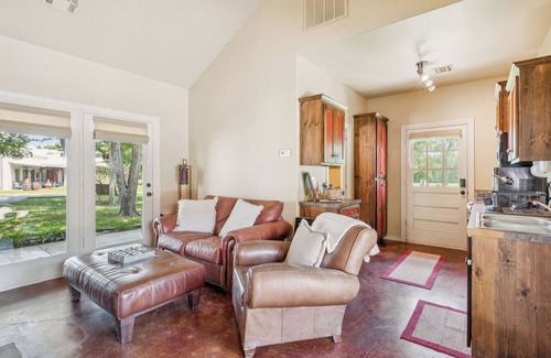 Okmulgee County Cabine | Cozy Cabin in the Country with resort style pool! Secluded, Slide and Waterfall