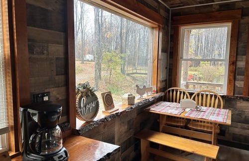 Perrysburg Cabine | Cozy cabin tucked away in the woods. pets and kid welcomed