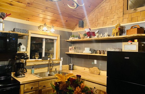 Kimball Lake Shores Cabine | Cozy Chalet, Hot Tub, <30min to N. Conway, Pets ok