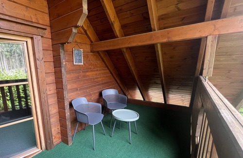 Hofstatten Maison | Cabane en rondins de luxe finlandais (maison 2) dans le parc naturel "Pfälzer Wald" (500 mètres d'altitude)