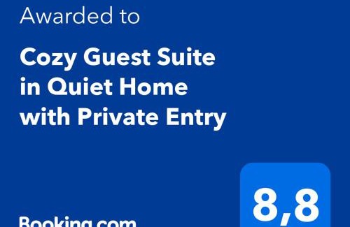 Knight Appartement | Cozy Guest Suite in Quiet Home with Private Entry