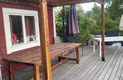 Kummelnas Maison | Cozy house from 1920, sea view and swimspa pool, pets allowed