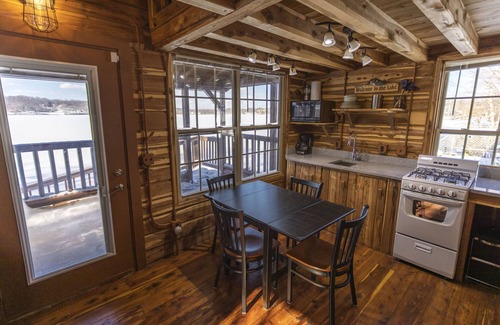 Cassopolis Cabine | Cozy Lakeside Log Cabin on Stone Lake w/ 50 Wooded Acres & Trails.