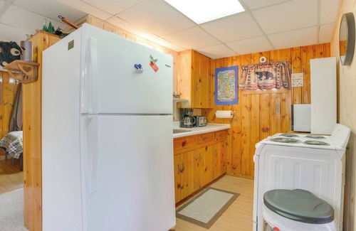 Onaway Cabine | Cozy Onaway Vacation Rental w/ Deck & Fire Pit!