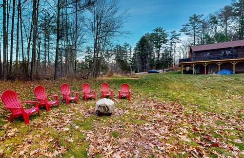 Barnstead Maison | Cozy Retreat with Spacious Deck, Firepit, and Outdoor Adventures Nearby