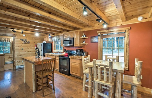 Glenfield Cabine | Cozy, Rustic Adirondack Riverfront Log Cabin, Rapids, Near Horse and ATV trails