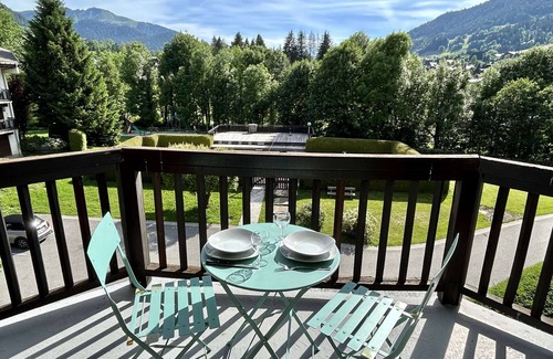Megeve Appartement | Studio avec Piscine Chauffée, Tennis & Balcon - 4 Couchages à Megève