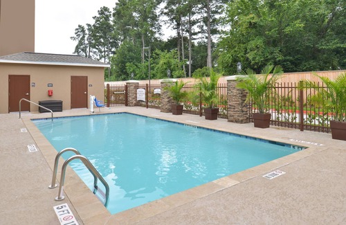 Tomball Copropriété | Cozy Suite in Tomball | Business Center On-Site + Free Breakfast!