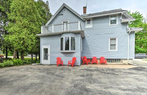 Elkhart Lake Appartement | Cozy Unit with Patio Walk to Dining, Lake Elkhart!