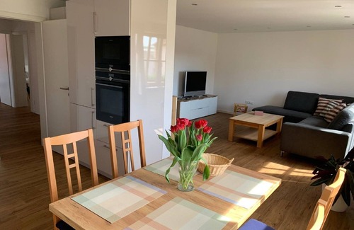 Kolitzheim Appartement | Cozy vacation apartment (80 sqm) for up to 4 people with fully equipped kitchen