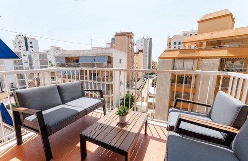 Grao de Gandia Appartement | Confortable avec un style méditerranéen, à quelques mètres de la plage.