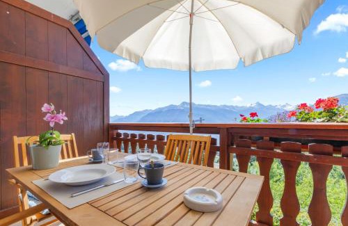 Randogne Appartement | Crans-Montana - studio - 2 personnes - balcon avec superbe vue