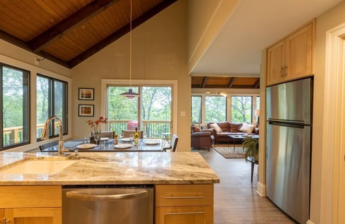 Wintergreen Maison | Custom Builder just completely remodeled this Mountain Chalet! ...with Hot Tub!