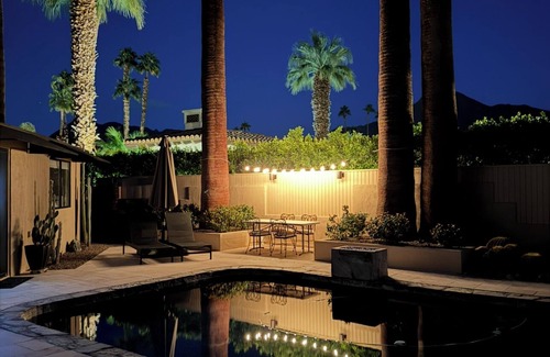 Rancho Palmeras Maison | Custom, one of a kind Roofline, Mid Century Gem with in Rancho Palmeras Estates.