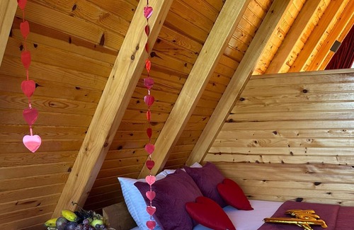 Ardesen Chalet De Ski | Dağ,dere,deniz,Şehir ve orman manzaralı,jakuzili. Şömineli bungalov