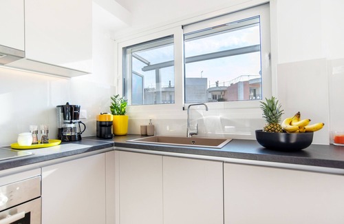 Galatsi Appartement | Das Lichtdurchflutete Penthouse in Athen