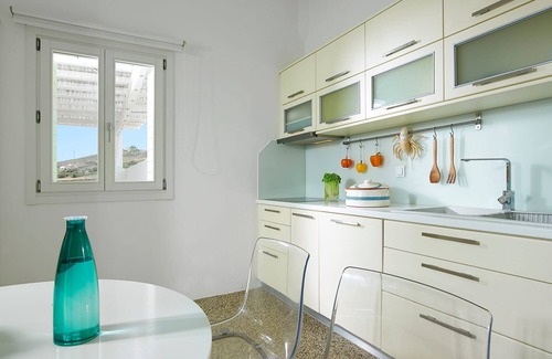 Milos Villa | Dazzling Milos Villa | Villa Morgoth | 2 Bedrooms | Breathtaking Sea Views | Spacious Furnished Terrace with Shaded Outdoor Dining Area | Private Garden | Provatas