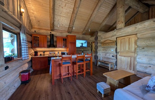 Kraase Cabine | Log Cabins Naturstammhaus - Ferienhaus Rügen 16 - Feriendorf Tollensesee