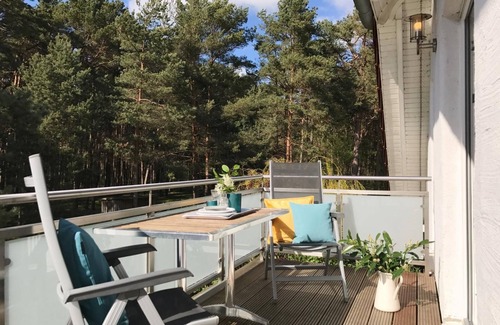 Rugen Island Appartement | Ferienwohnung 2 mit Sauna - Sommerhaus Thiessow mit Sauna