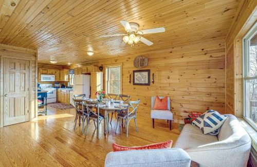 Purlear Maison | Deck and Views Blue Ridge Mountain Cabin