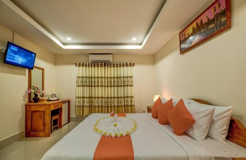 Siem Reap Station Balnéaire | Chambre Double de Luxe - Petit-déjeuner gratuit
