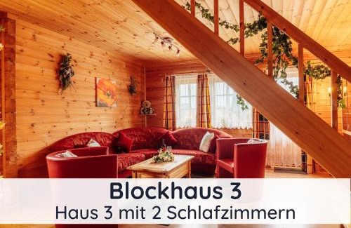 Steina Maison | Der Fuchsbau - 3 separate Blockhäuser - ruhige Lage - 50m bis zum Wald - eingezäunter Garten