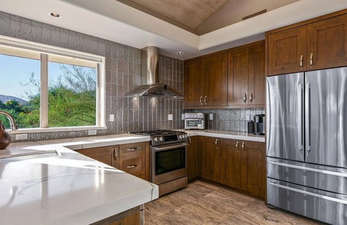 Desert Mountain Maison | Desert Mountain Semi Custom home w/ gourmet kitchen, pool, spa and waterfall