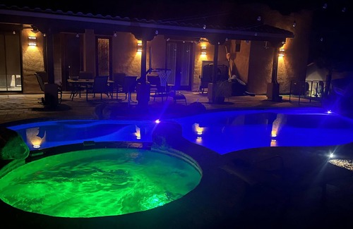 Maricopa Maison | Desert Oasis Tropical Backyard on 3.5 Acre Ranch - Bunkhouse