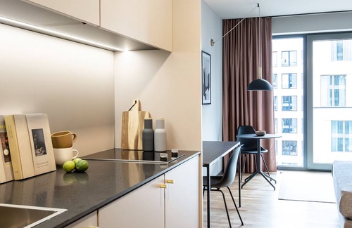 Darmstadt Maison | Design Serviced Apartment in Darmstadt - Zentrum, Langzeit, Dachterrasse