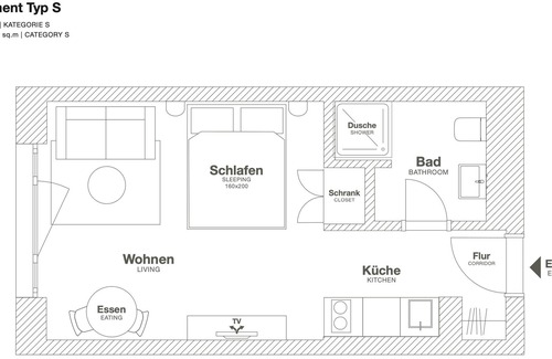 Darmstadt Maison | Design Serviced Apartment in Darmstadt - Zentrum, Langzeit, Dachterrasse