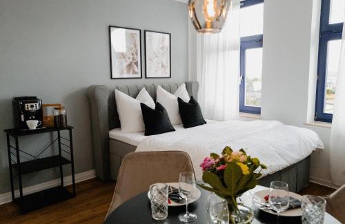 Wismar Appartement | Designoase für 3 mit Blick auf den Wismarer Hafen