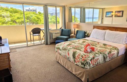 Diamond Head - Kapahulu - St. Louis Appartement | Diamond Head Beach, Queen Studio, Balc, Ocean View