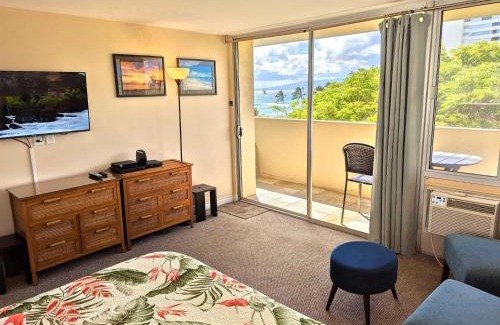 Diamond Head - Kapahulu - St. Louis Appartement | Diamond Head Beach, Queen Studio, Balc, Ocean View