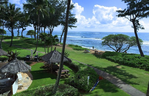 Wailua Copropriété | Direct Ocean Front, Top Floor studio Paradise - Islander on the Beach