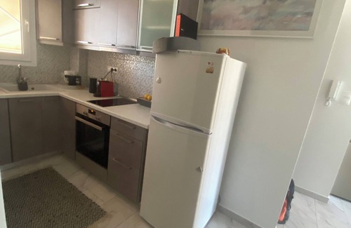 Leptokaria Appartement | Direkt am Meer, Neubau, 2-zimmer, Küche und Bad